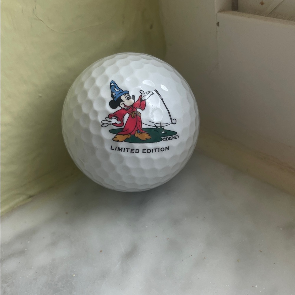Disney Sorcerer Mickey White Golf Ball
